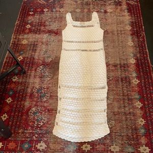 Cleobella crochet dress worn once. White, size medium. Great condition.